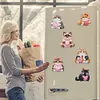(US Local)6Pcs Acrylic Cats 5D Diamond Painting Fridge Magnet for Adults Beginners Craft Kit
