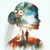 Silhouette Wedding Girl - 11CT Stamped Cross Stitch - 40*40cm