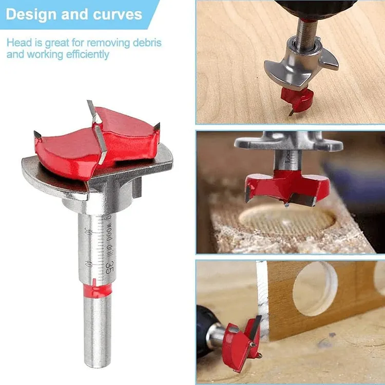 👍Most popular🎯Positioning woodworking drill bit set