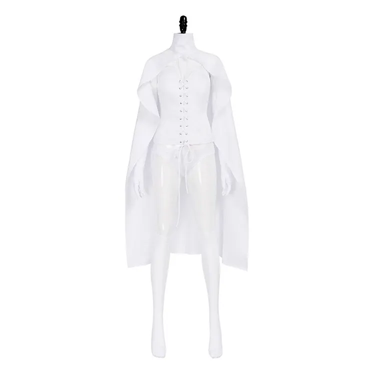 X-Men '97 (2024) Emma Frost White Queen White Cloak Set Outfits Cosplay Costume