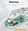 Wireless Bluetooth 5.1 and 2.4G Mini Lightweight Mouse, Transparent Clear and Cool, Bluetooth Silent Mouse
