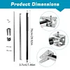 [US Local Warehouse] 6Pcs TB200B Hydraulic Gate Closer 60 to 140 Pounds in Weight Closing Automatic Door Closers 40 to 64 Inches in Width Gate Limit Hydraulic Buffer for Home Yard/Fences/Gardens