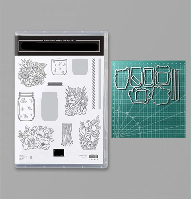 Metal Cutting Dies and Clear Stamps Stencil for Scrapbooking Album Decoration Craft Die Cut for Card Making Stamp and dies 2020