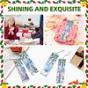 (US Local)Santa Claus A5 Size Diamond Painting Notebook Set with 4Pcs Bookmark Gift