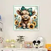Highland Cow-11CT Stamped Cross Stitch Kit(40x40cm)