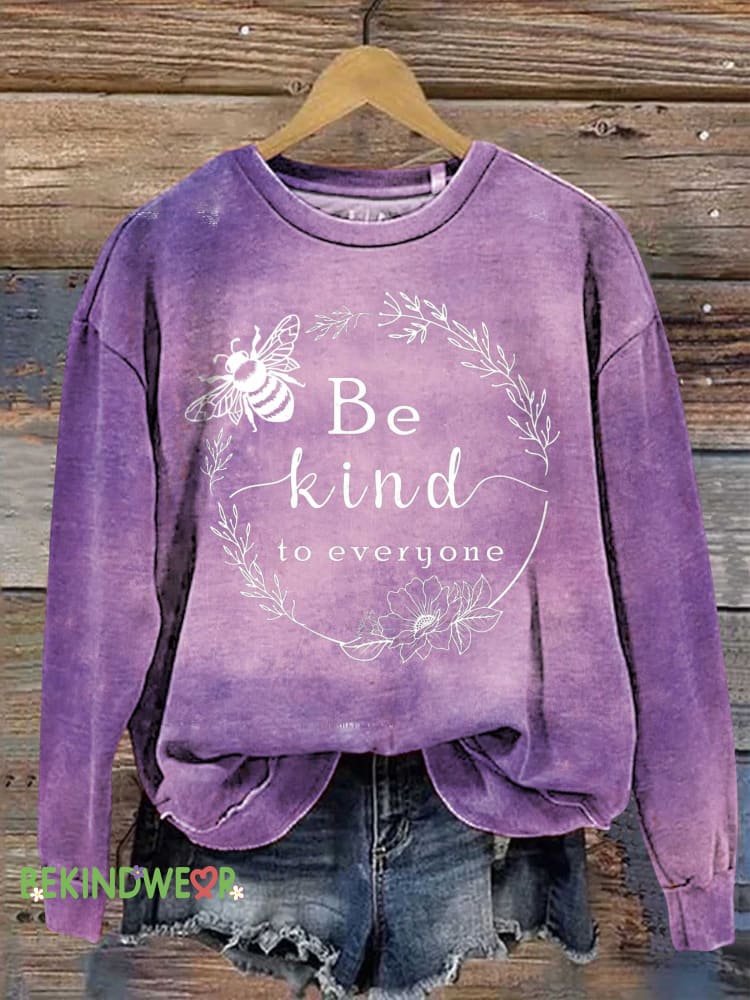 Be Kind To Everyone Sweashirt Multicolor / S