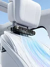 2Pcs Car Rear Seat Headrest Cooling Fan USB Powered Fan Car Interior Accessories