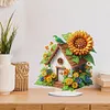 >SALE<Sunflower Cottage Acrylic Special Shape DIY Diamond Painting Desktop Ornaments