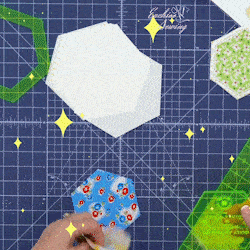 Gorgeous Quilted Hexagons Template