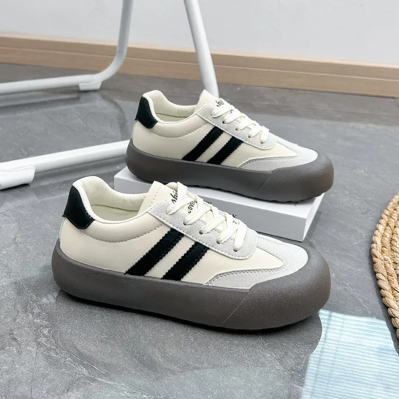 Breakj Breakj Korean Version Of Forrest Gump Shoes Women's Spring 2024 New Student Running Sneakers Versatile Small White Shoes Women's Singles W619