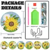 6Pcs/set Diamond Painting Flower Coaster Cup Cushion Home Decor