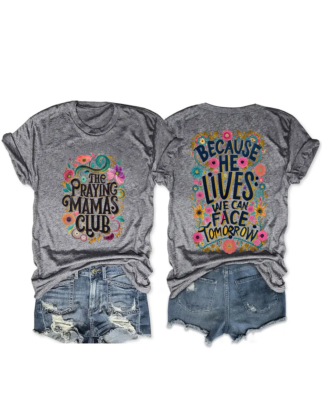 Praying MAMAS Club Christian T-shirt