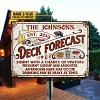 Personalized Names：Personalized Deck Forecast Sunny With A Chance - Vintage Metal Tin Signs/Wooden Signs
