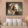 (US Local)Girl Horse-11CT Stamped Cross Stitch Kit(74x61cm)