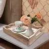 [NEW] DIY Diamond Painting Wooden Tray Food Tray with Handle Living Room Decoration Donut Wooden Tray Kit