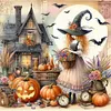 (Multi-Style) Halloween House-11CT Stamped Cross Stitch 50*50cm/19.69*19.69in