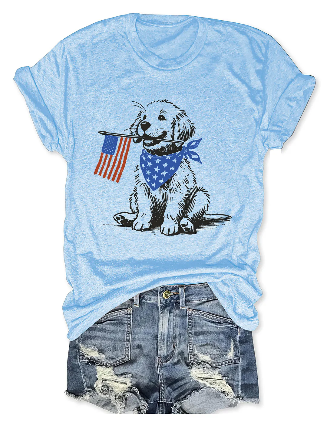 Golden Retriever 4th Of July T-shirt