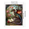 (Stamped/Counted) Pterosaur Reading - 14CT Cross Stitch 45*55cm/17.72*21.65in