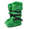 Women's Hot Trendy Y2K Style High Tube Lace-Up Furry Snow Boots
