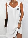 2024 NOWA SEKSOWNA SUKIENKA BEZ RĘKAW&Oacute;W ADIDAS Z WĄSKĄ TALIĄ