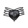 Men's Backless Jockstrap Thong Sexy Zipper Open Front See-Through Underwear Low Rise T-Back G-Strings Briefs