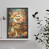 Diamond Painting-DIY Full Round Drill Flower Dog(40*60CM)