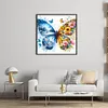 Colorful Butterflies - 11CT Stamped Cross Stitch - 45*45cm - Animal