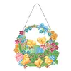(Single Sided) Diy Floral Animal Special Shaped Diamond Painting Pendant