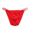 Men's Thongs Underwear Sexy Mini Thong Men Panties Low Waist T-Back Bikini Briefs Ultra Thin Underpants