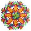 5D DIY Dot Drill Diamond Painting Flower Wreath Kit with Chain Art Pendant Kit