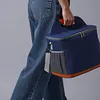 Insulated Lunch Bag Large Capacity Hand-Held Cooler Box Waterproof Picnic Bag