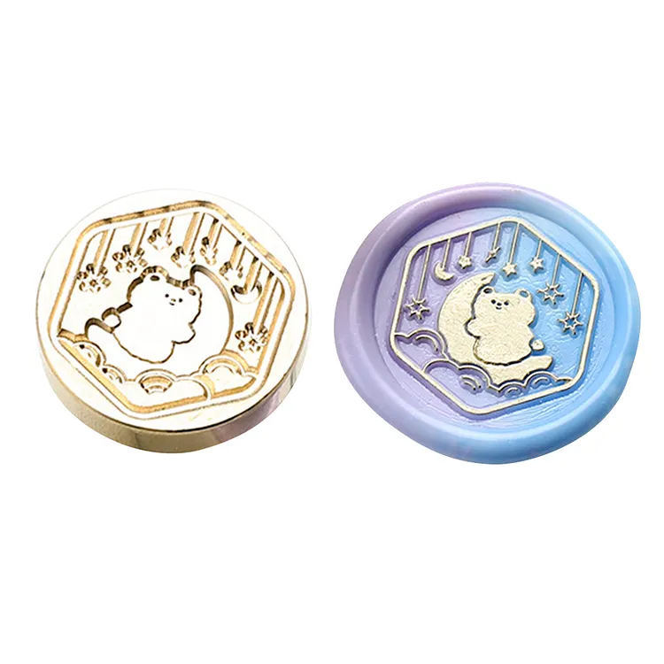Diy Fire Lacquer Round Sealing Wax Stamp Head gbfke