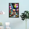 >SALE<5D DIY Full Round Drill Partial AB Diamond Painting Bear Kit 45x65cm