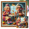 (Multi-Style) Old Couple-11CT Stamped Cross Stitch 40*40cm/15.75*15.75in