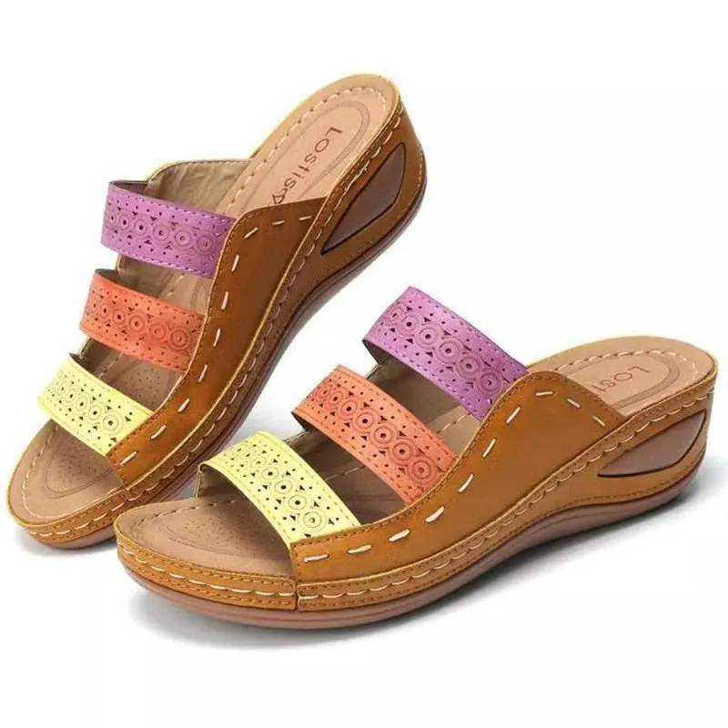 Women Sandals 2020 Fashion Wedges Shoes For Women Slippers Summer Shoes With Heels Sandals Flip Flops Women Beach Casual Shoes
