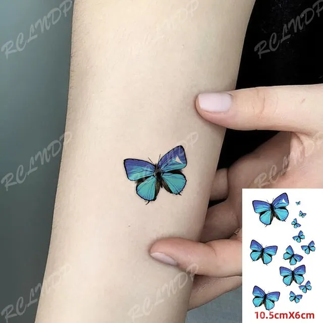 Waterproof Temporary Tattoo cute squirrel fox dog rabbit owl Cat animal fake tatto stickers flash tatoo for kids girl women lady