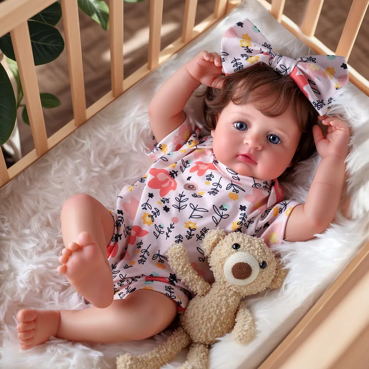 [90Days Lowest Price]Babeside Smiling Reborn Baby Petr&nbsp;17'' Little Infant Girl Healing of the Heart