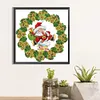 >SALE<5D DIY Partial Special Shaped Drill Diamond Painting Kit Wreath Decor 30x30cm