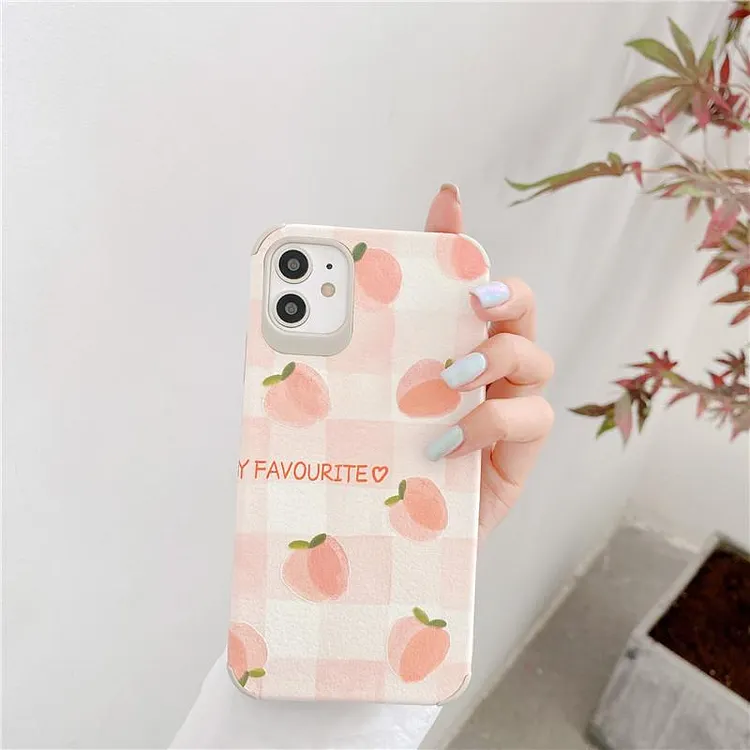 Lattice Peach Case For iPhone
