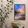 Diamond Painting-DIY Full Round Drill Mountains Fields Flowers(40*60CM)