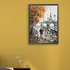 Paris Street-Paint by Numbers Acrylic Painting 30*40CM