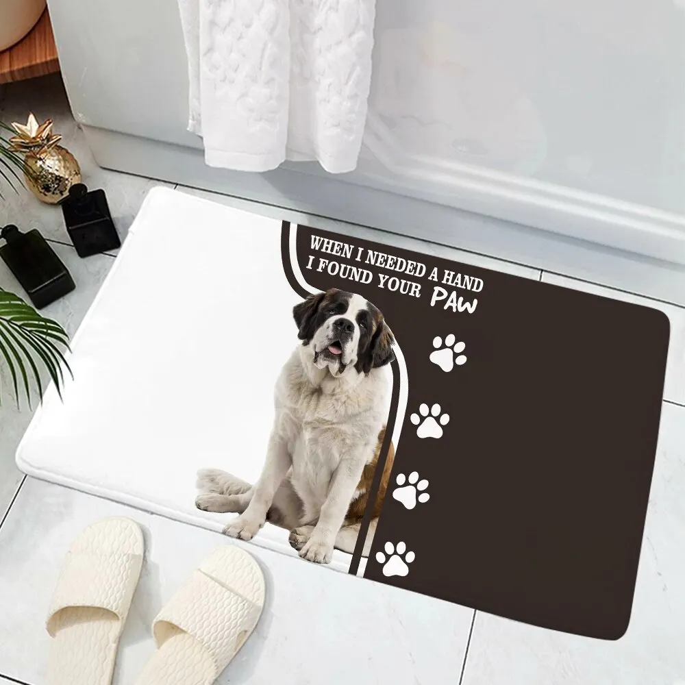 Athvotar Remember American Staffordshire Terrier Dogs Doormat Decor Print Carpet Flannel Non-Slip Doormat for Bedroom Porch