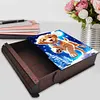 Wooden Christmas Theme Diamond Jewelry Case Mosaic Craft Set for Rings Bracelets