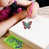 5pcs DIY Full Drill Diamond Painting Special Shaped Butterfly Keychain Gift