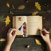 DIY Special Shape Diamond Painting Leather Rose Bookmark Tassel Embroidery
