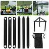 Portable Triangle Pot Holder Folding Campfire Tripod for Outdoor Folding Camping