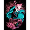Ariel and Flounder - Full Round Diamond Painting-(Silhouette style)