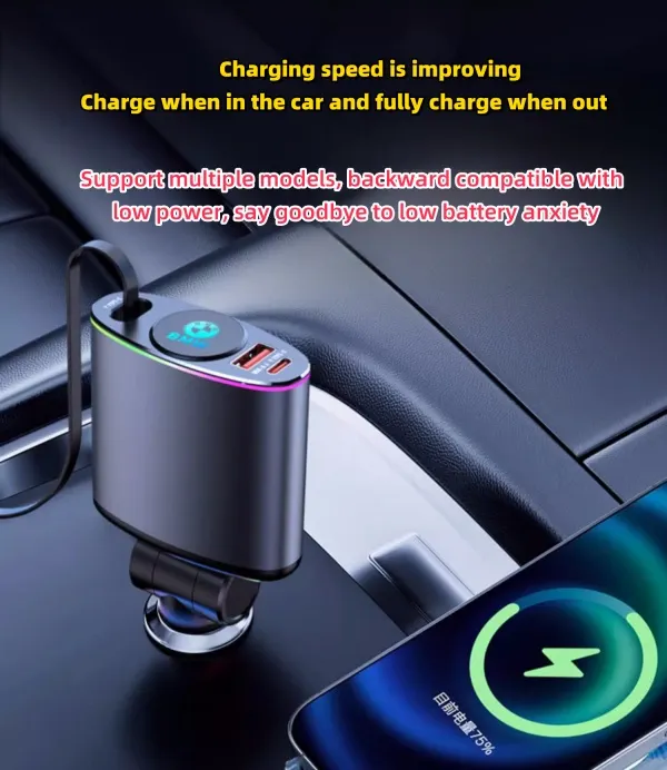 Car Mobile Phone Super Fast Charging Is Suitable For Various Models Of Car Fast Charging Heads