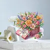 (US Local)DIY Flower Special Shaped Diamond Painting Desktop Ornaments Kit 