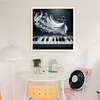 Piano Girl-11CT Stamped Cross Stitch 50*50cm/19.69*19.69in